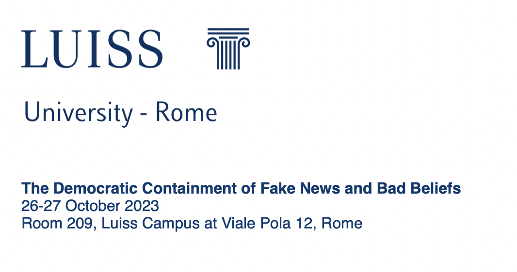 The Democratic Containment of Fake News and Bad Beliefs